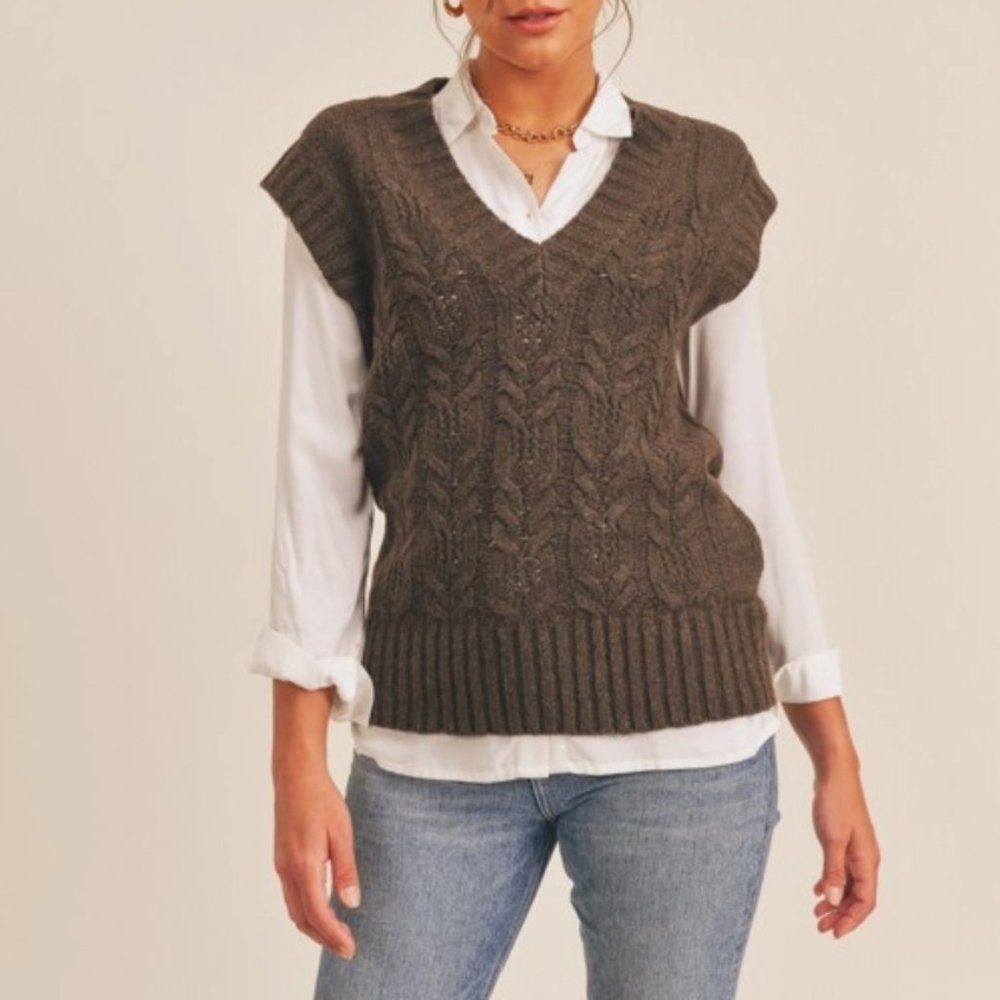NWT - Lush V-neck Sweater Vest